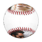 私はカッコいいあなたを愛する2フォトコラージュユニーク 野球ボール (裏面)