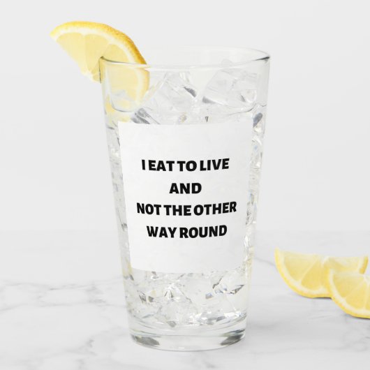 私はカップの逆の方法ではなく生きる タンブラーグラス (アイス正面)