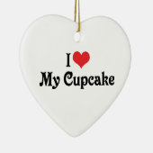 私はカップケーキが大好き セラミックオーナメント (右)