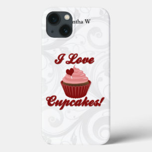 私はカップケーキを愛します iPhone 13ケース