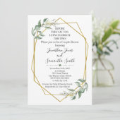 私はカップルが緑の金ゴールドをシャワーすると言う前 招待状 (スタンド正面)