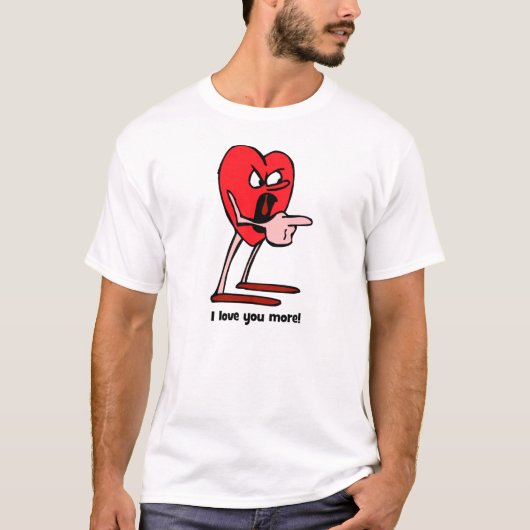 私はカップルのための愛します Tシャツ (正面)