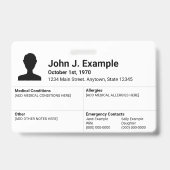 私はカトリックカスタムのIDカードバッジ バッジ (裏面)