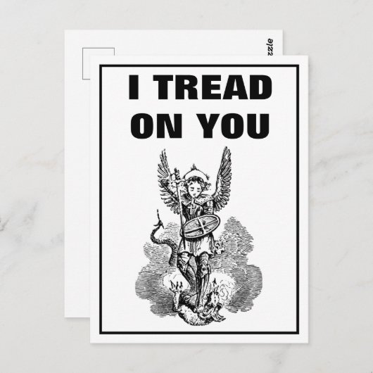 私はカトリック教会の聖マイケルを踏む ポストカード (正面/裏面)