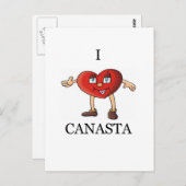 私はカナスタが大好きです ポストカード (正面/裏面)