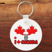 私はカナダが大好きだ キーホルダー (正面)