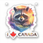 私はカナダが大好きだ シール (正面)