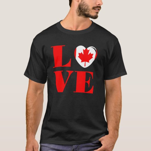 私はカナダが大好きだ Tシャツ (正面)