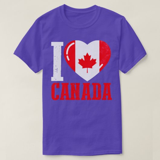 私はカナダが大好きだ Tシャツ (デザイン正面)