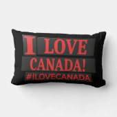 「私はカナダが大好き」かわいい表情デザイン買今 ランバークッション (裏面)
