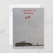 私はカナダに引っ越した 案内ポストカード (正面/裏面)