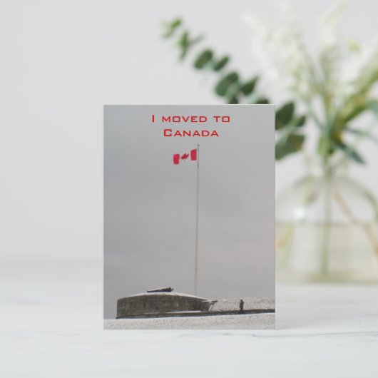 私はカナダに引っ越した 案内ポストカード (スタンド正面)