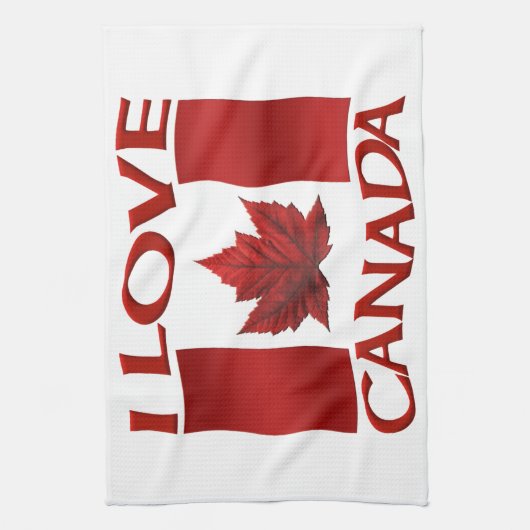 私はカナダのお土産タオルが大好きカナダ紅茶タオル贈り物 キッチンタオル (縦)