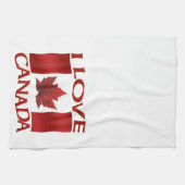 私はカナダのお土産タオルが大好きカナダ紅茶タオル贈り物 キッチンタオル (横)