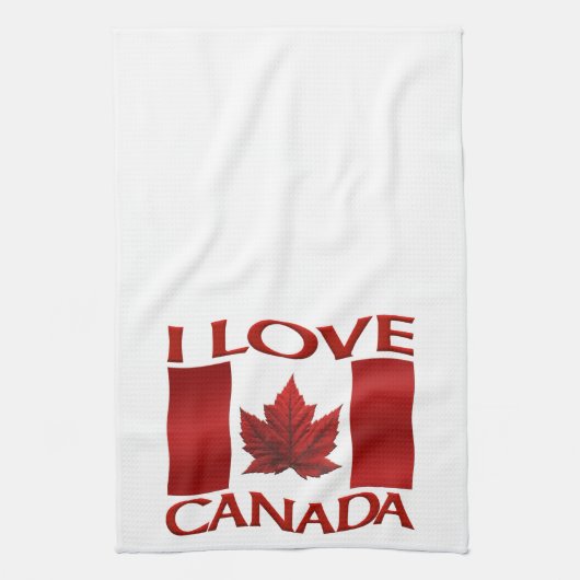 私はカナダのお土産タオルが大好きカナダ紅茶タオル贈り物 キッチンタオル (縦)