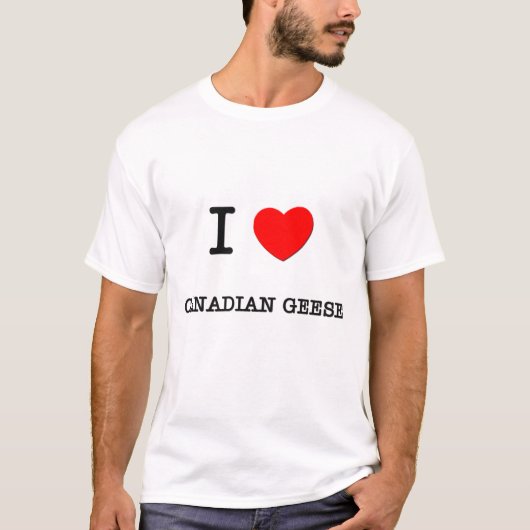 私はカナダのガチョウを愛します Tシャツ (正面)