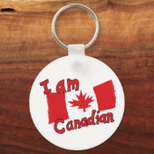 私はカナダのキーチェーン キーホルダー (正面)