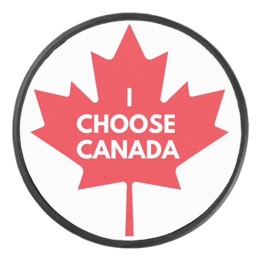 私はカナダのホッケーパックを選ぶ アイスホッケーパック (正面)