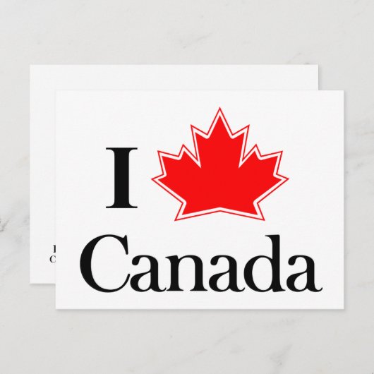 私はカナダのポストカードが大好き ポストカード (正面/裏面)