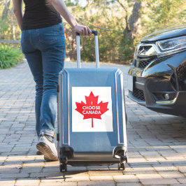 私はカナダの丸ビニールステッカーを選択 シール