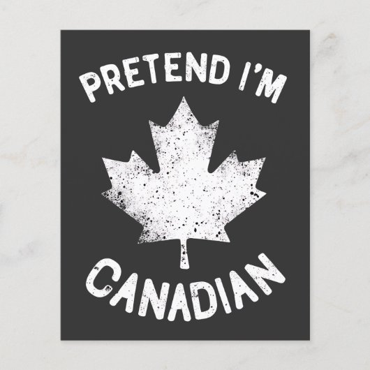 私はカナダの日カナダ人のふりをする チラシ (正面)
