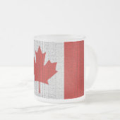 "私はカナダの"旗によって曇らされるマグです フロストグラスマグカップ (正面右)