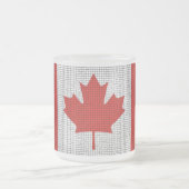 "私はカナダの"旗によって曇らされるマグです フロストグラスマグカップ (中央)