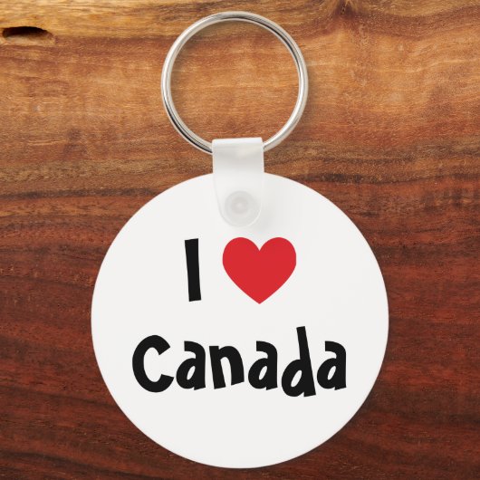 私はカナダを愛している キーホルダー (正面)