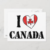 私はカナダを愛している ポストカード (正面/裏面)