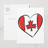 私はカナダを愛している ポストカード (正面/裏面)