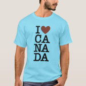 私はカナダを愛している Tシャツ (正面)