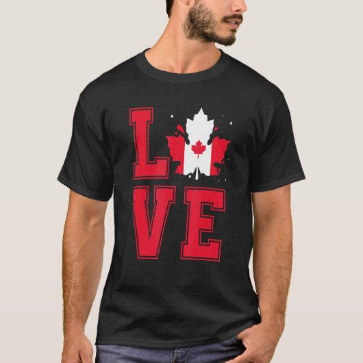 私はカナダを愛している Tシャツ (正面)