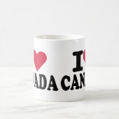 私はカナダを愛します コーヒーマグカップ (中央)