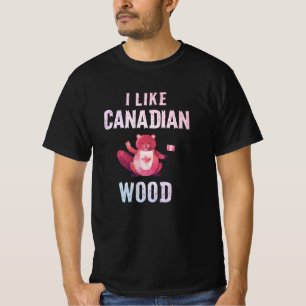私はカナダウッドビーバーカナダ先住民 Tシャツ