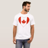 私はカナダハートが大好き Tシャツ (正面フル)