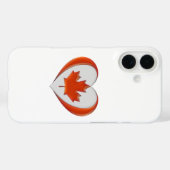 私はカナダハート旗メープルリーフ販売のために愛 Case-Mate iPhoneケース (裏面 (横))