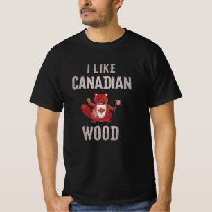 私はカナダ·ウッド·ビーバー·カナダ·ビーバーが好きです Tシャツ