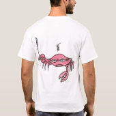 私はカニです Tシャツ (裏面)