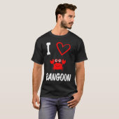 私はカニのラングーンかわいいカニが大好き Tシャツ (正面フル)