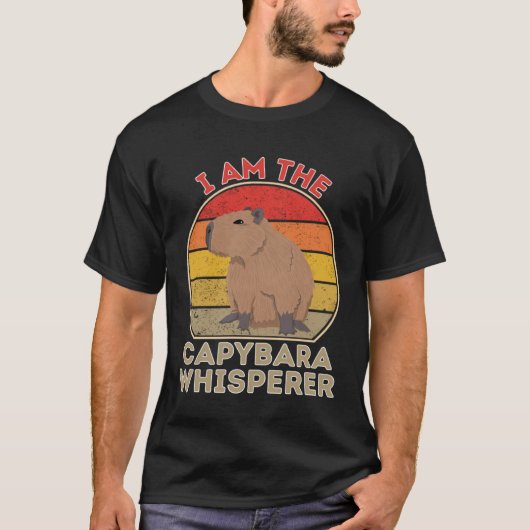 私はカピバラ・ウィスパー Tシャツ (正面)