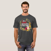 私はカフェインの光と走混沌の上でお花屋さん Tシャツ (正面フル)