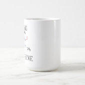 私はカフェインを愛します コーヒーマグカップ (中央)