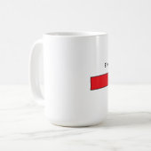 私はカフェインを愛します コーヒーマグカップ (正面左)