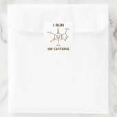 私はカフ走イン分子に乗っている スクエアシール (バッグ)