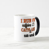 私はカフ走ェインと弱音を話す モーフィングマグカップ (正面右)