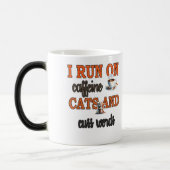 私はカフ走ェインと弱音を話す モーフィングマグカップ (左)