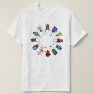 私はカブトムシの丸いTシャツが好き Tシャツ