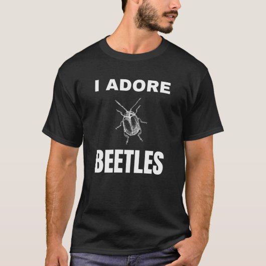 私はカブトムシを愛する Tシャツ (正面)