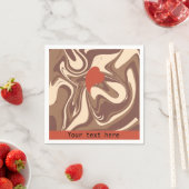 私はカプチーノカスタム スタンダードカクテルナプキン (インサイチュ)