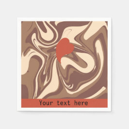 私はカプチーノカスタム スタンダードカクテルナプキン